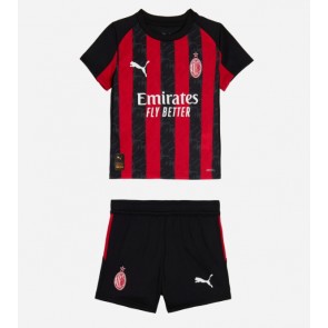 AC Milan Primera Equipación Niños 2025-26 Manga Corta (+ Pantalones cortos)